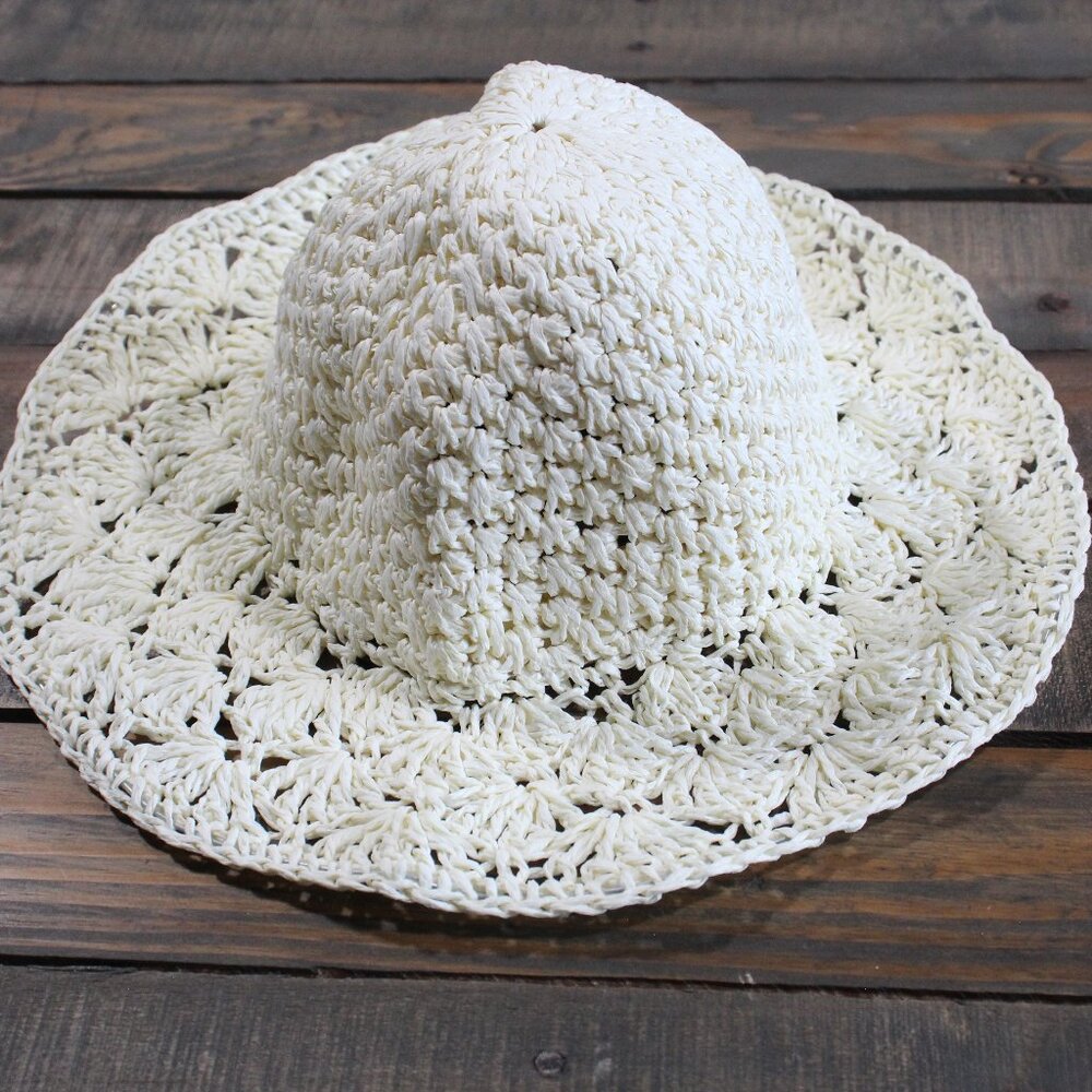 Little Girl Kids Summer Straw Hat Wide Brim Floppy Beach Sun Hat